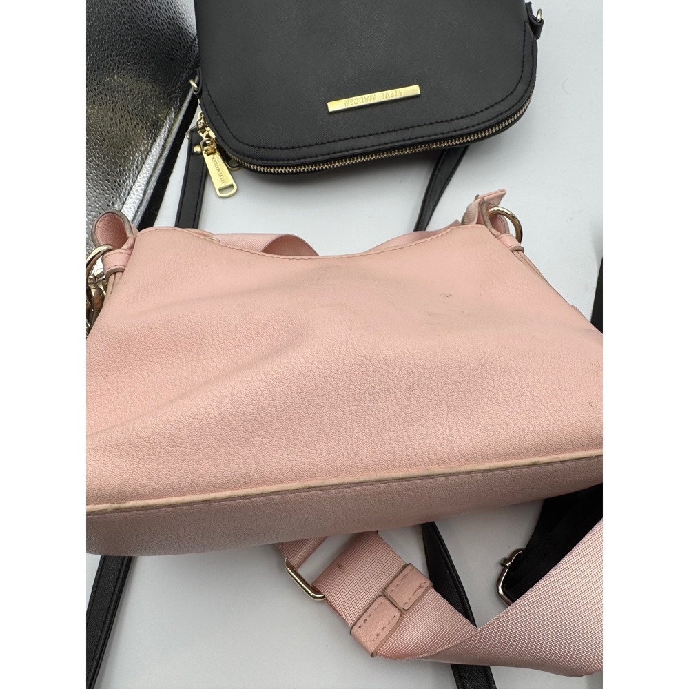 Lot of Steve‎ Madden Pink Hobo Crossbody Bag with Gold Chain  lot of 4 - Picture 13 of 16